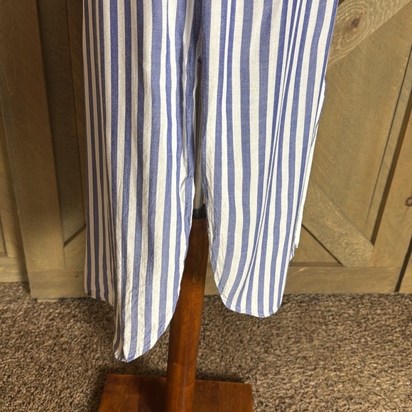Rails Miranda blue and white stripe button front long sleeve tunic Size Large - Picture 9 of 16
